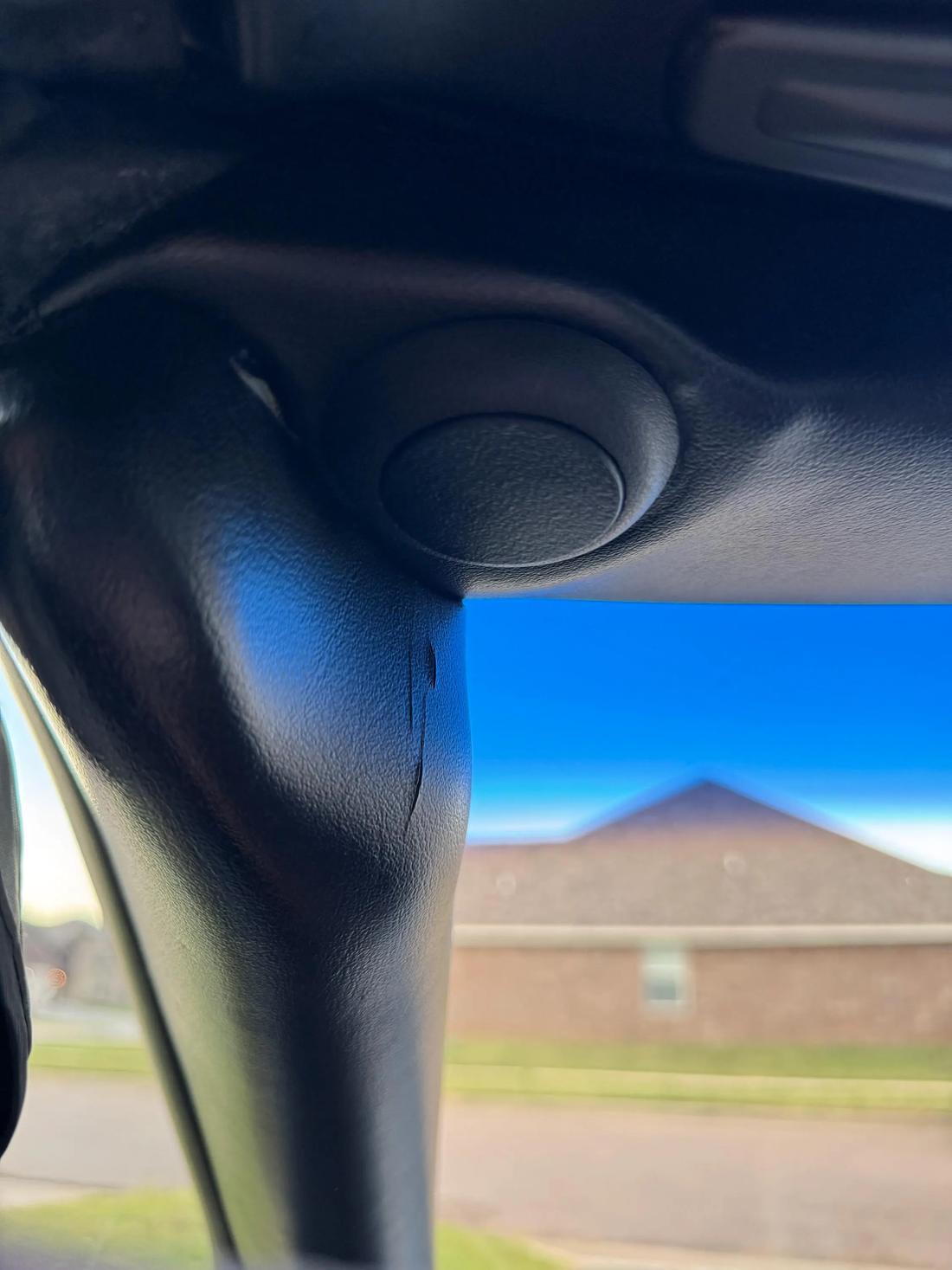 Visor delete cover installed
