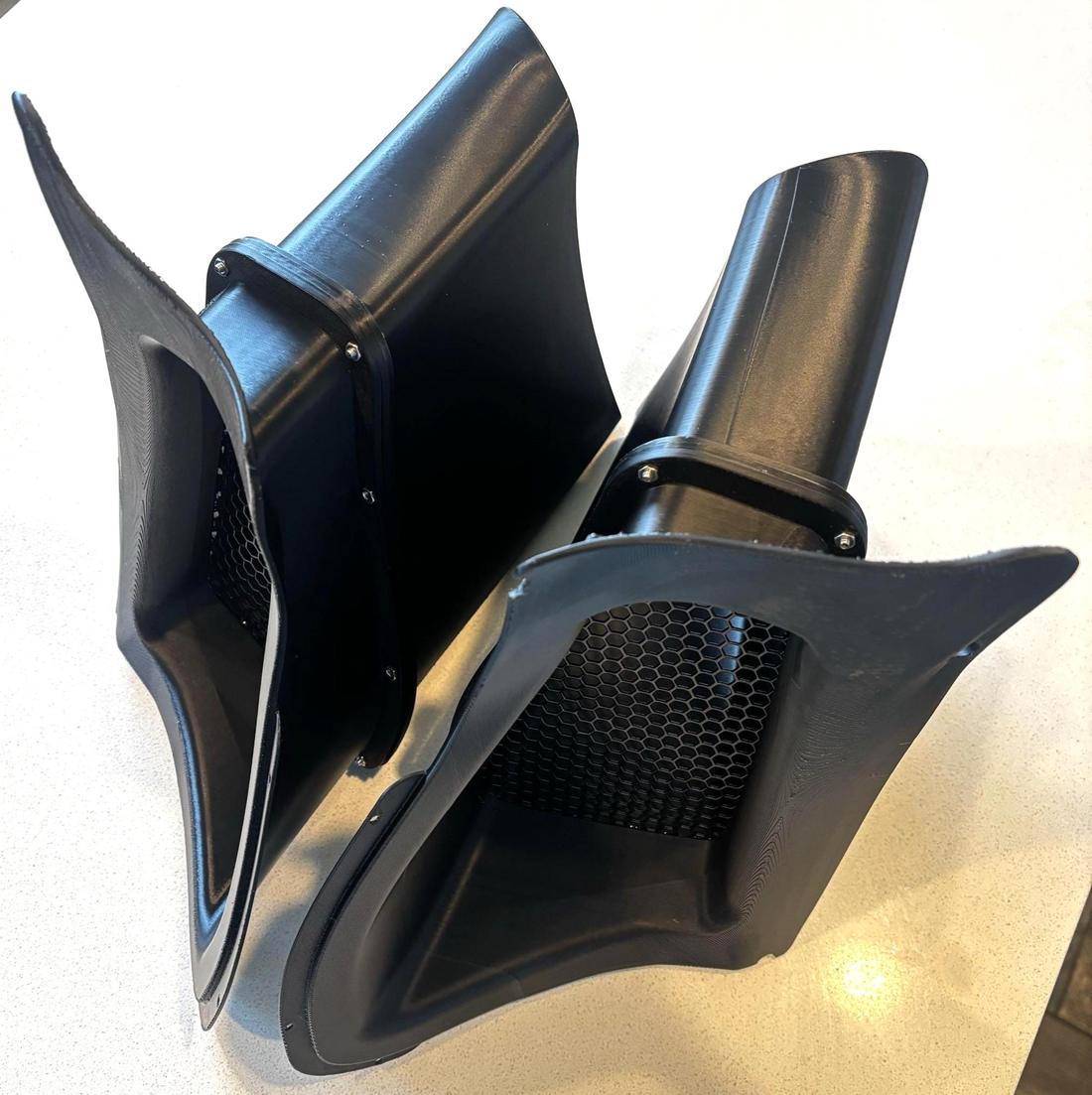 ABS duct pair, angled